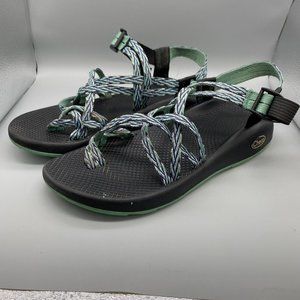 Chaco ZX2 Yampa Women's Size 10 Black Turquoise Strappy Water Hiking Sandals